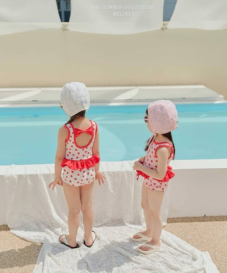 予約 melikey Rose Lace Swim Cap