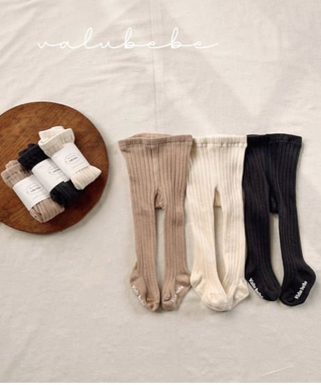 即納valubebe Ribbed Tights (bebe)