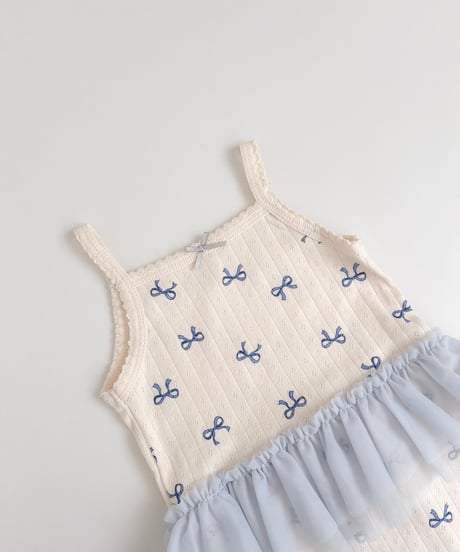 即納 camisole tulle rompers