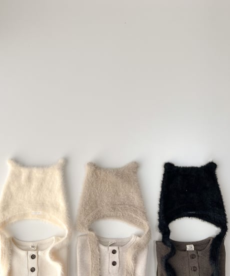 即納nekoneko knit bonnet