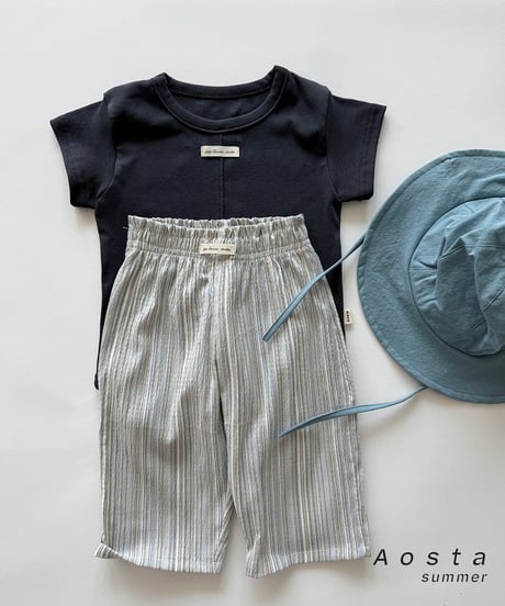 即納aosta cool linen pants