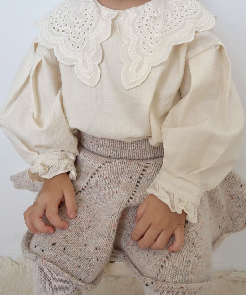 ❁後ろ下がりフレアティ いちごちゃん(ピンク)×レース 90size 【公式通販】