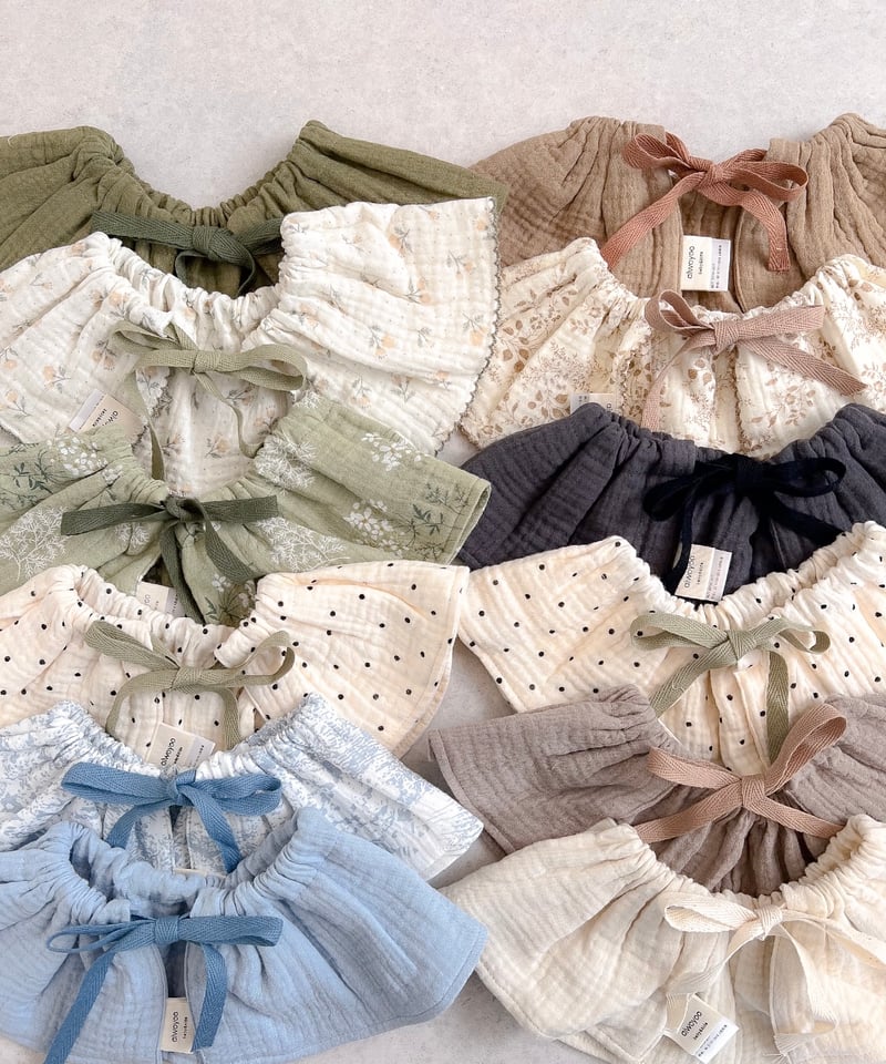 即納double gauze bib | alli.