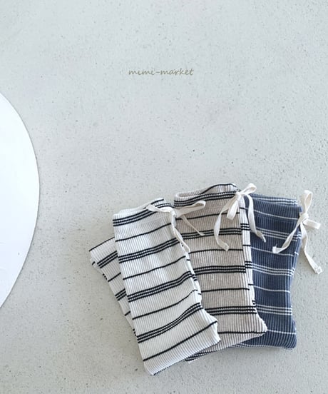 即納stripe lib leggings