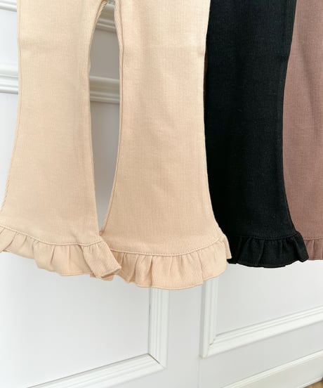 即納90-140cm lib frill flare pants