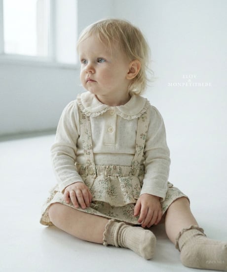 即納 mon petit bebe Emma collar tee