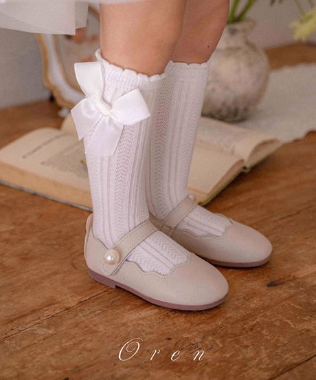 即納OREN  Petite ribbon half socks