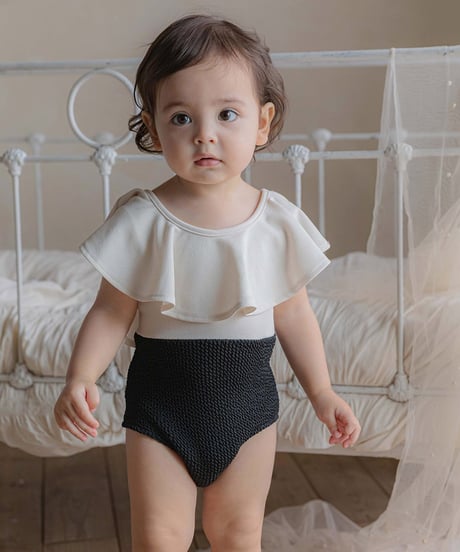 予約 OREN Pepe Color Block Swimsuit(ママとお揃い)