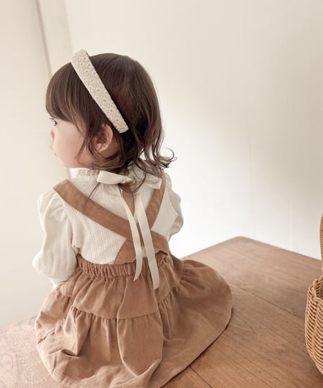 即納Milky lace headband
