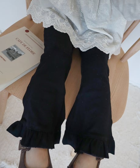 即納90-140cm lib frill flare pants