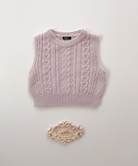 即納aosta Knit vest