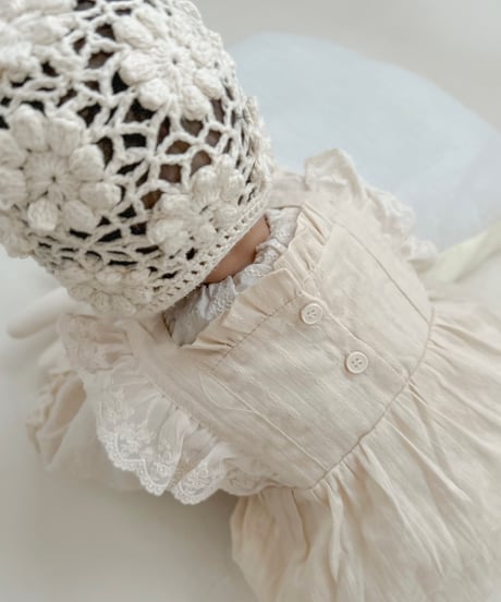 即納frill lace salopette