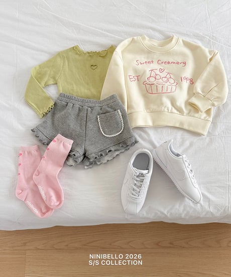 即納 ninibello Heart punching e-let tee