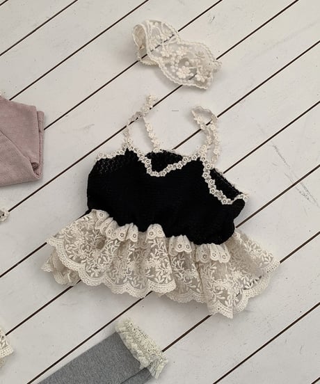 即納 bebeholic Pom Pom Bustier