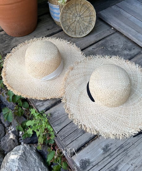 予約 OREN Serenne Raffia Sun Hat