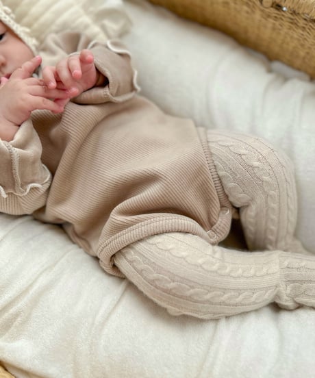 即納 cable knit  leggings