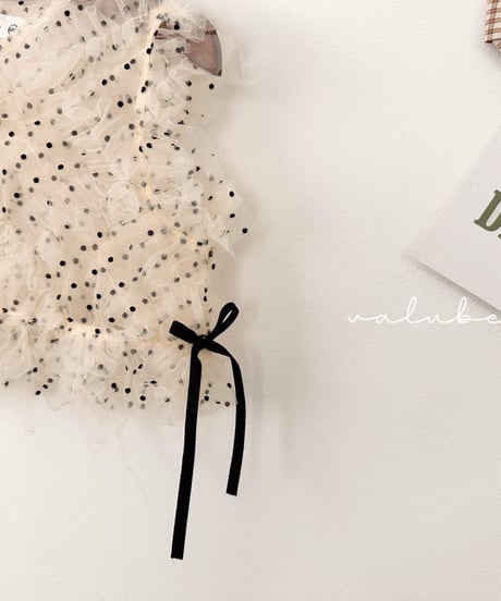 即納Dot Ruffle Bustier