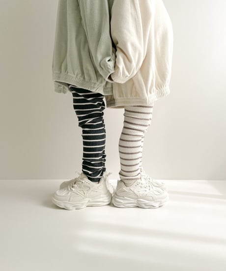即納stripe leggings