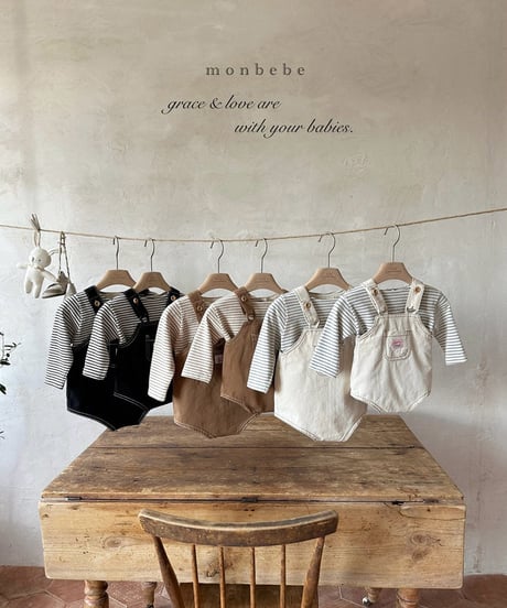 即納monbebe Monde suspender suit