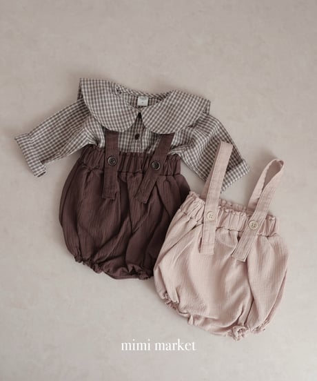即納mimi market Stitch Suspender bloomer