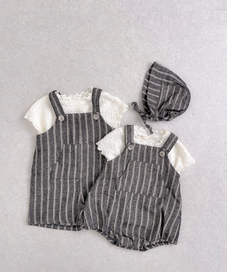 即納 nunubiel Linen suspender pants