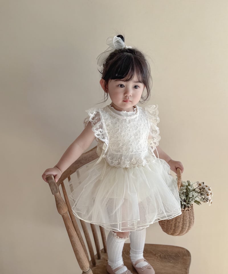 即納no sleeve tulle rompers | alli
