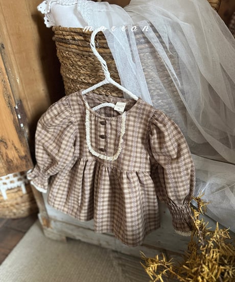 即納marron Smoke blouse