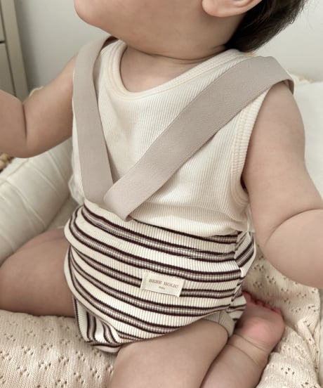即納　bebeholic  Crown suspenders bloomer