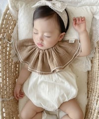 即納double  gauze  bib