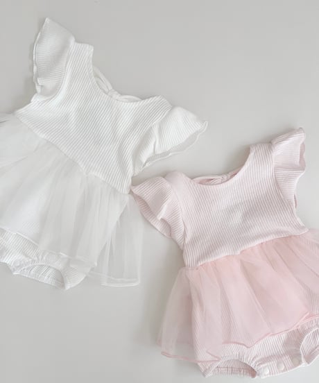 即納  back ribbon tull suit
