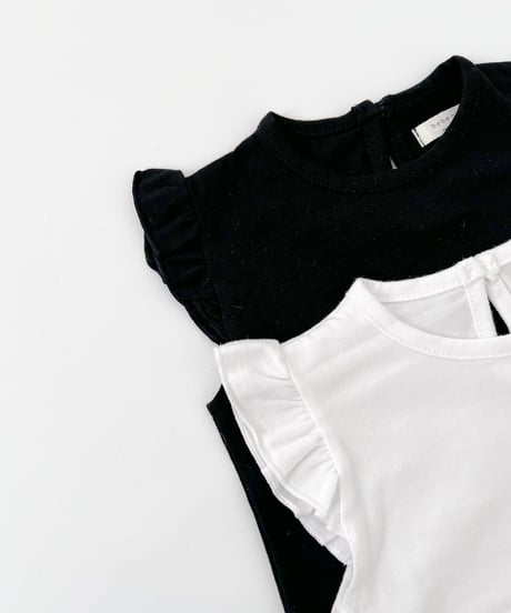 即納bebe nine Angel Summer Frill T