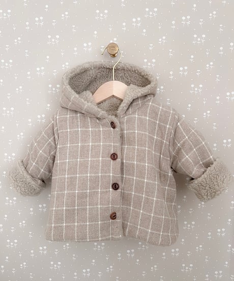 即納 mimi market Check Dumbled hoody
