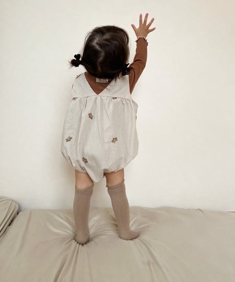 即納baby openwork knee high socks
