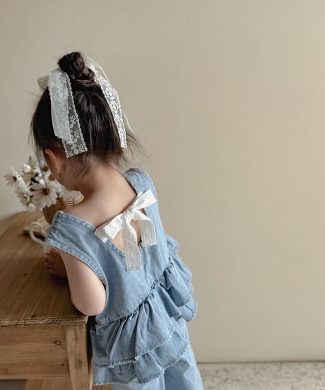 即納melikey Ribbon Kang Kang Nashi blouse