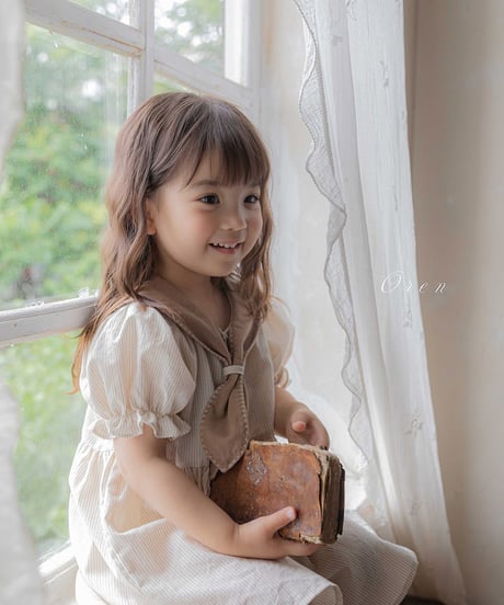 予約 OREN Pure Thai stripe dress