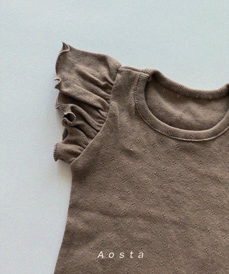一部即納 aosta Angel frill tee