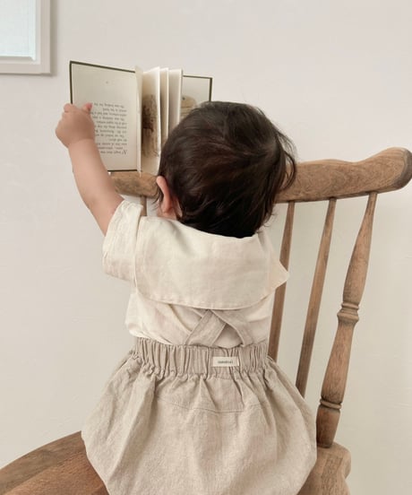 即納nunubiel linen Suspender bloomer
