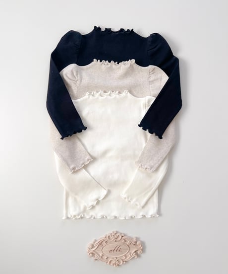 即納puff sleeve mellow tops