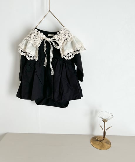 即納double lace flower  collar
