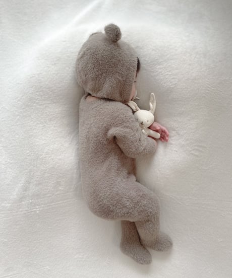 即納 fluffy bear coverall