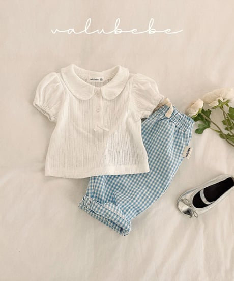 即納valubebe Eyelet Round Puff Tee