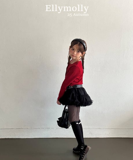 即納 EllyMolly Frilly High Socks