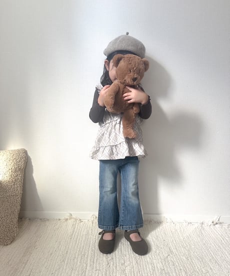 即納Brush boots cut denim