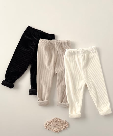 即納 fluffy leggings