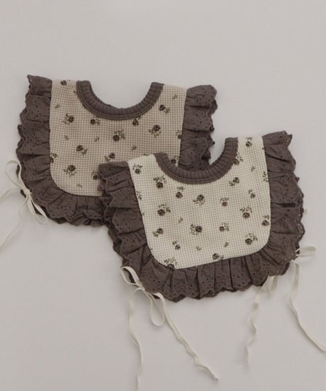 即納flower ribbon thermal bib