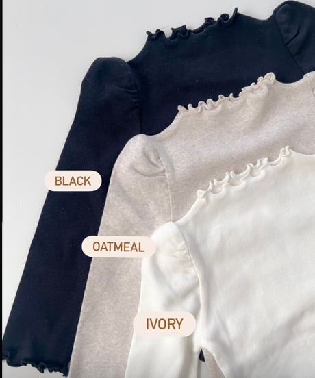 即納puff sleeve mellow tops