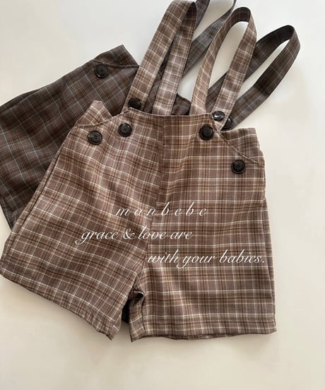 即納monbebe Roy suspender pants