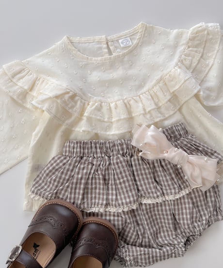 即納 mon petit bebe Selene blouse