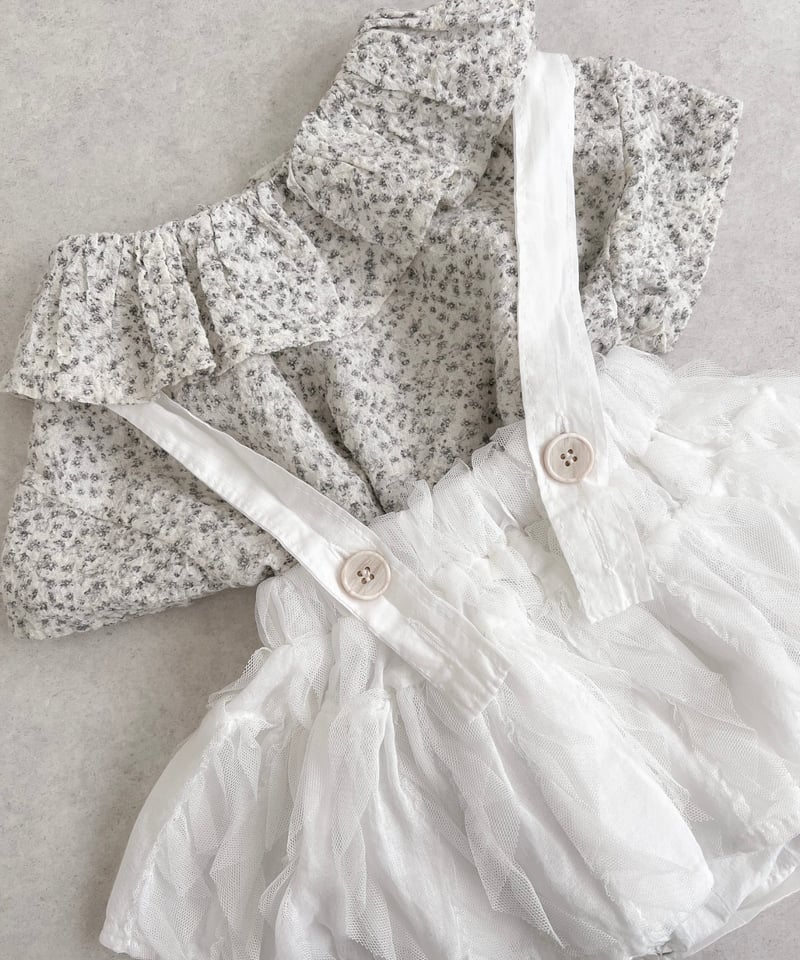 一部即納 flower frill blouse | alli. 一部即納 flower frill blouse | alli.