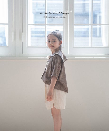 即納anggo Sailor collar T-shirt